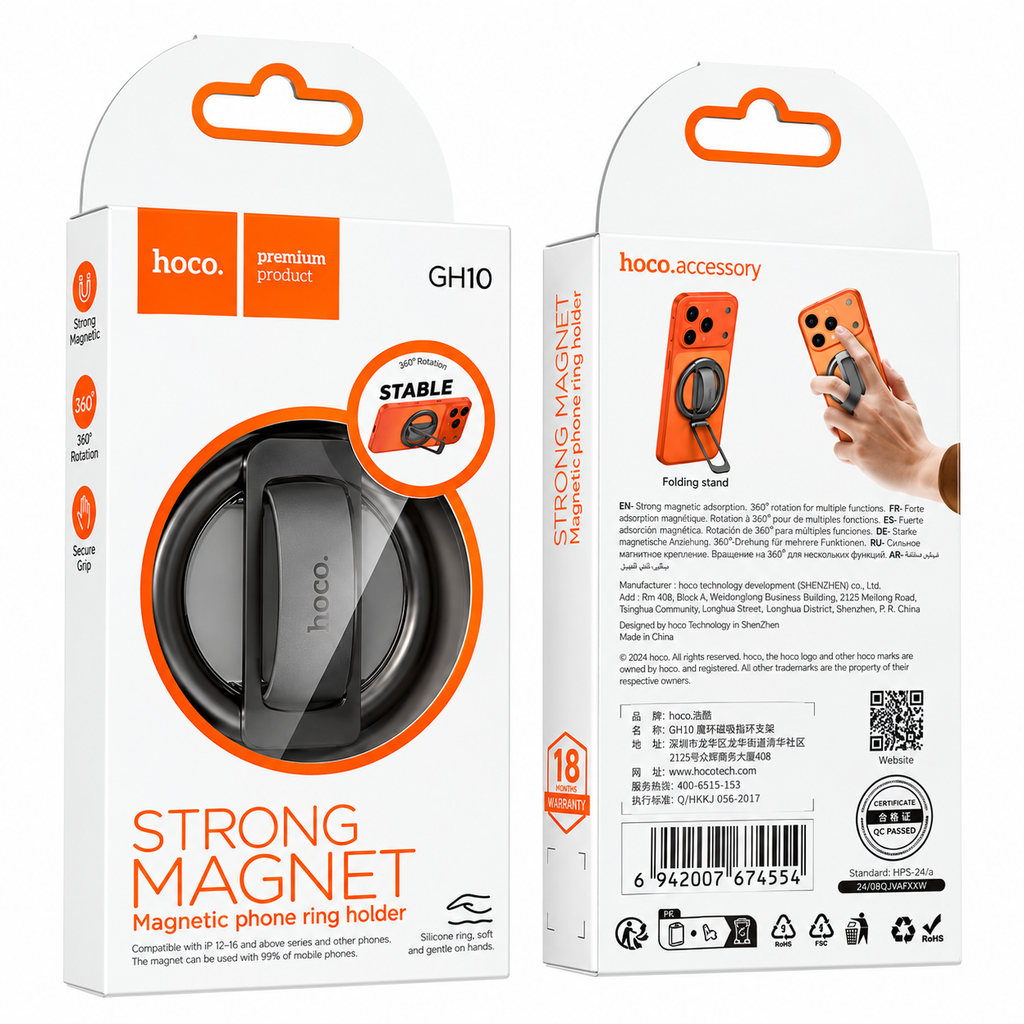 Hoco Magnetic Phone Ring Holder